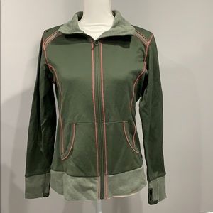 Columbia Olive Green Zip Up Sweatshirt
